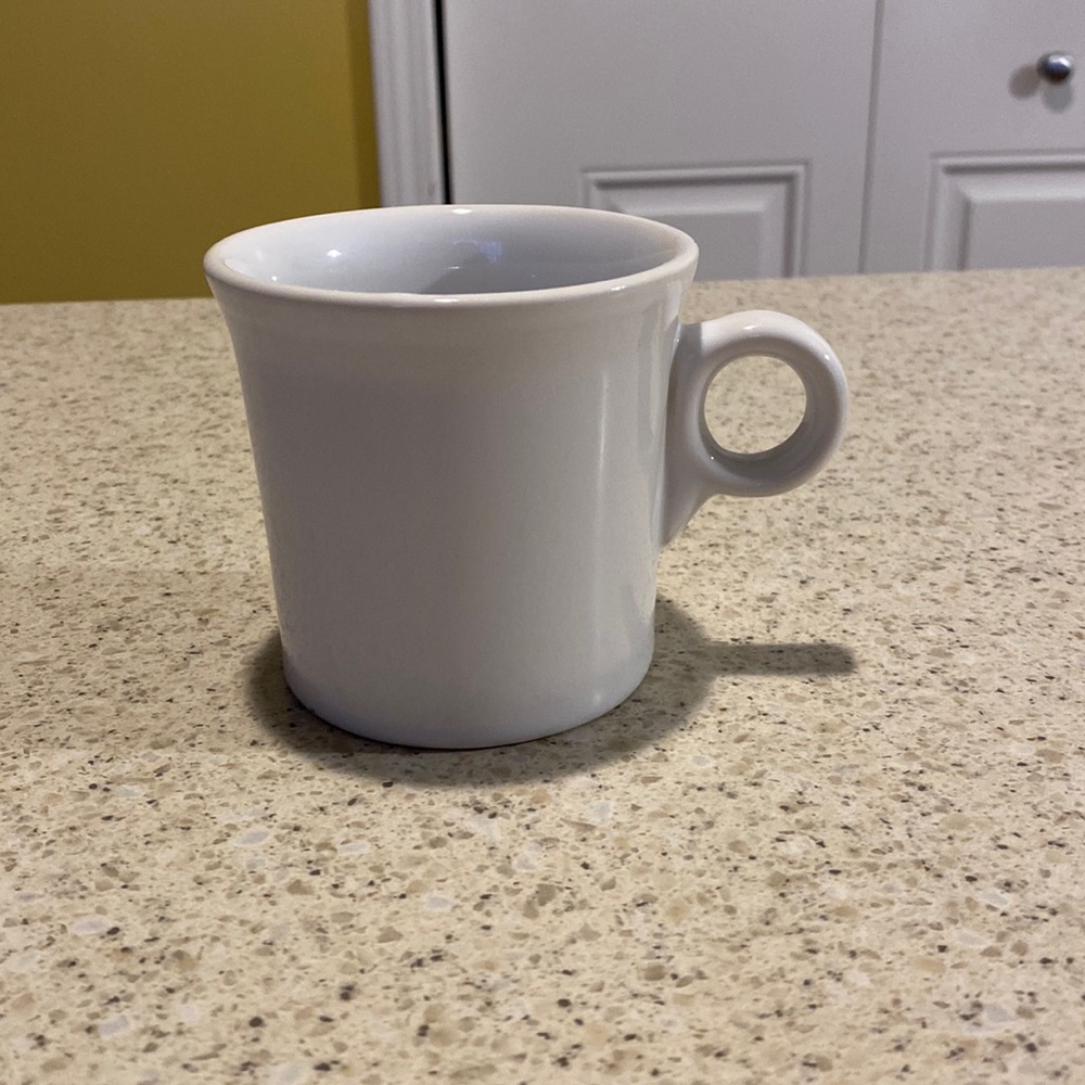Fiesta white cup.
